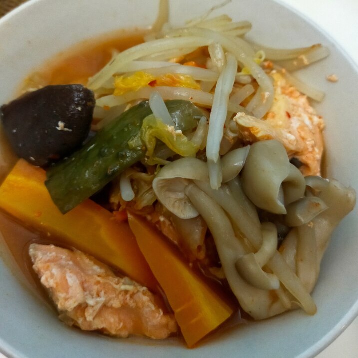 鮭キムチ鍋